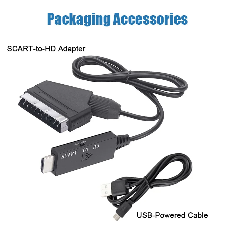 SCART to HDMI‑Compatible Conve - Scart To Hdmi recension och pris