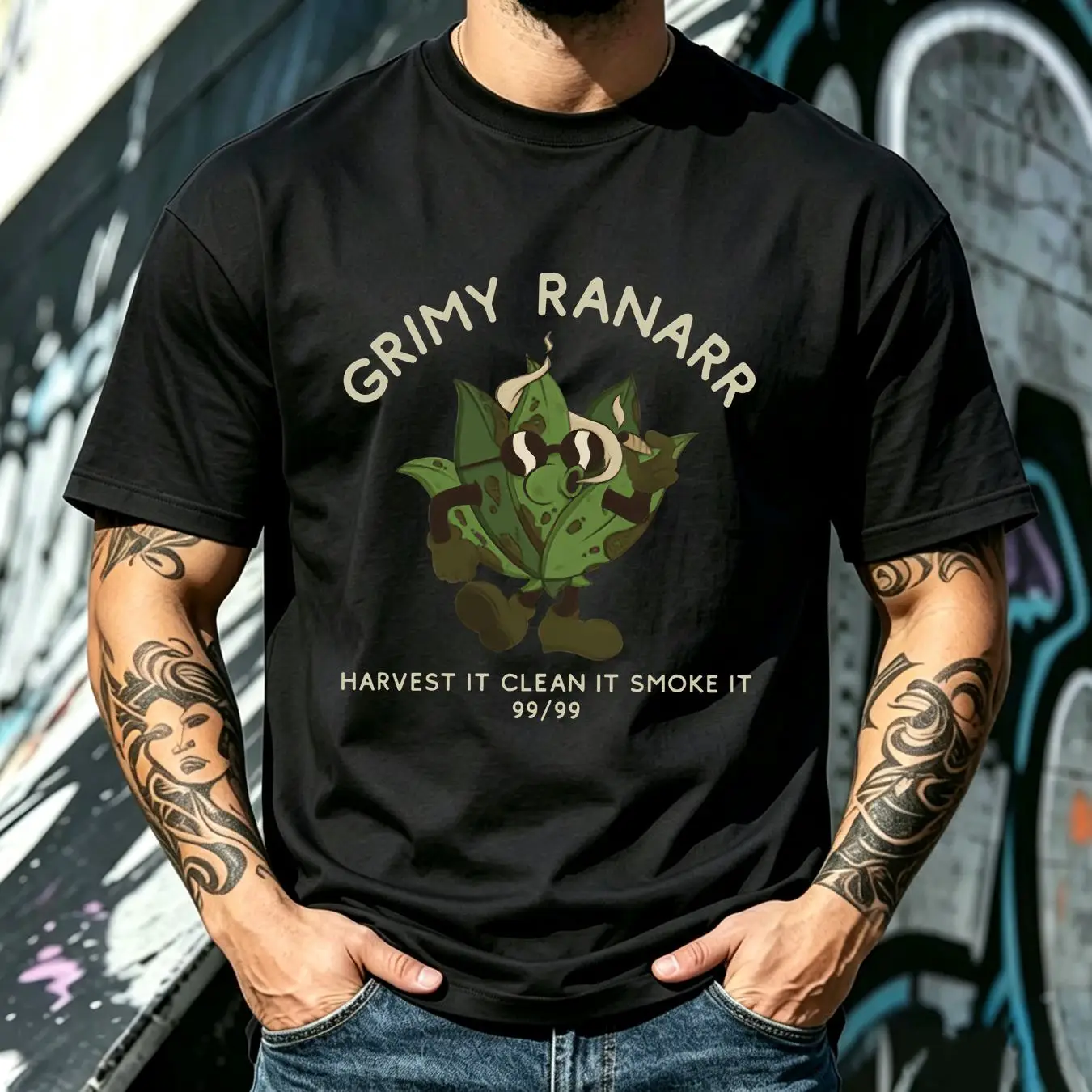 washed T Shirt Grimy Ranarr Cl - Retro Gaming T Shirt recension och pris